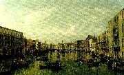 Canaletto vy over canal grande i venedig oil painting